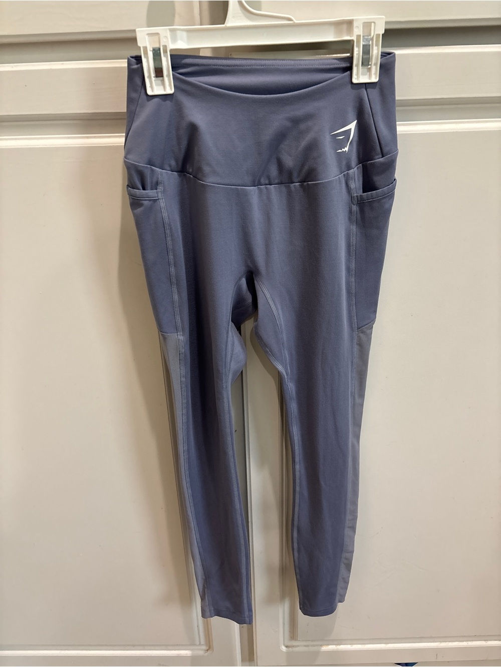 Gymshark High-Waist Pocket Leggings in Slate Gray/blue